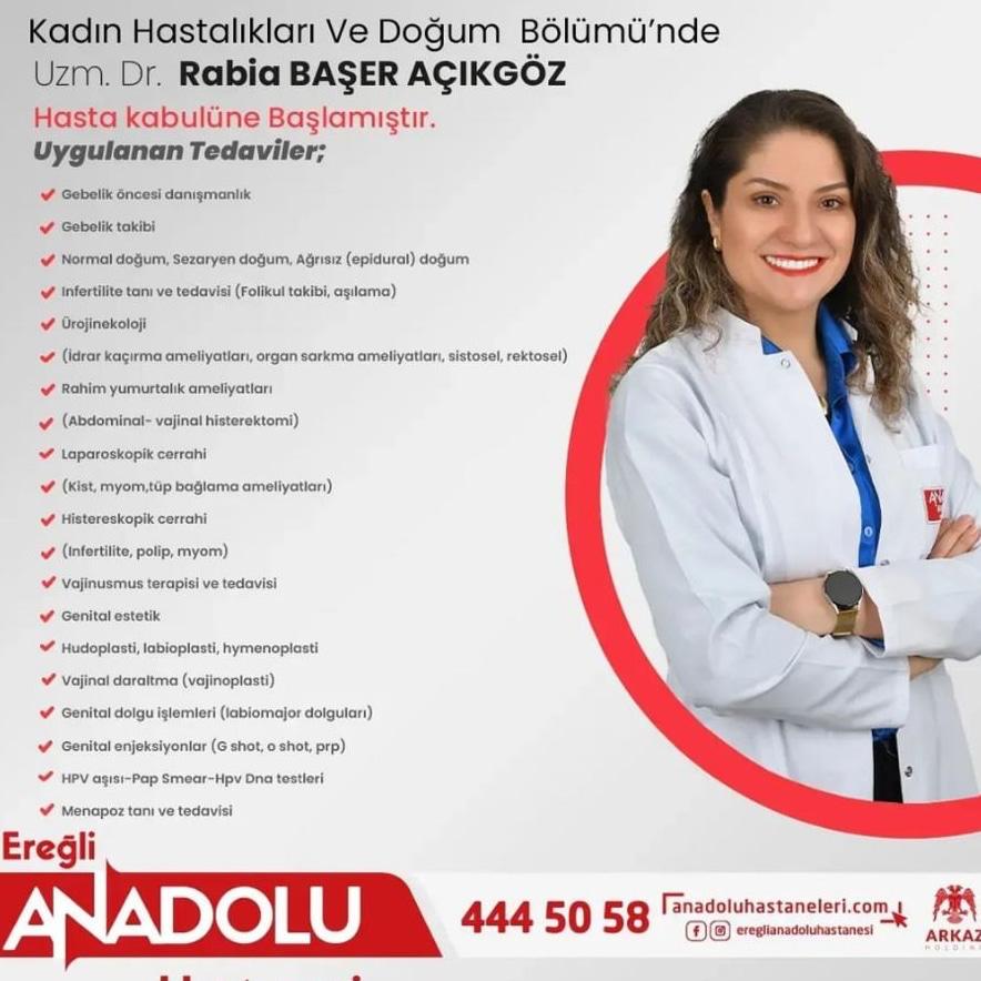 Op. Dr. Rabia Başer Açıkgöz, Özel Düzce Çağsu Hastanesi